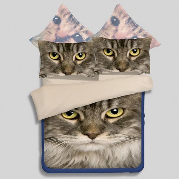 

bedding sets 3d persian cat set twin full  king bedclothes 3pcs lovely cute duvet cover cats home textile pillow cases