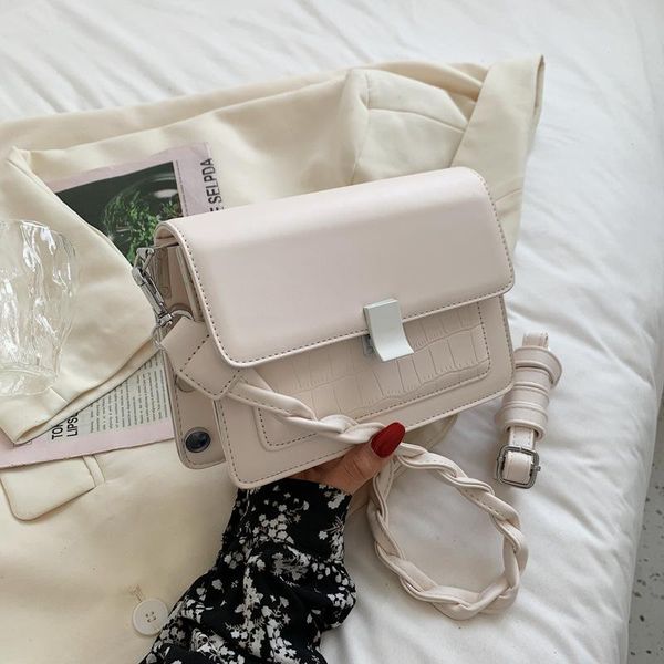 

evening bags 2021 design high-end retro rivet handbag fashion crossbody style square bag underarm dual-use purses pink