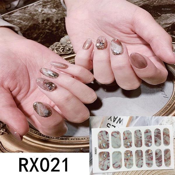 

nail sticker waterproof lasting removable full patch manicure supplies wh998 stickers & decals1, Black