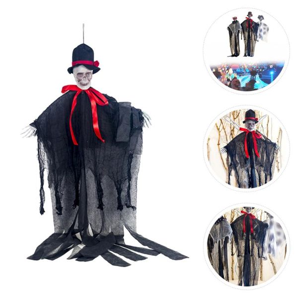 

pendant necklaces 1pc horror ghost haunted house hanging adornment, Silver