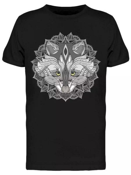 

zentangle stylized raccoon tee men's -image by shutterstock, White;black
