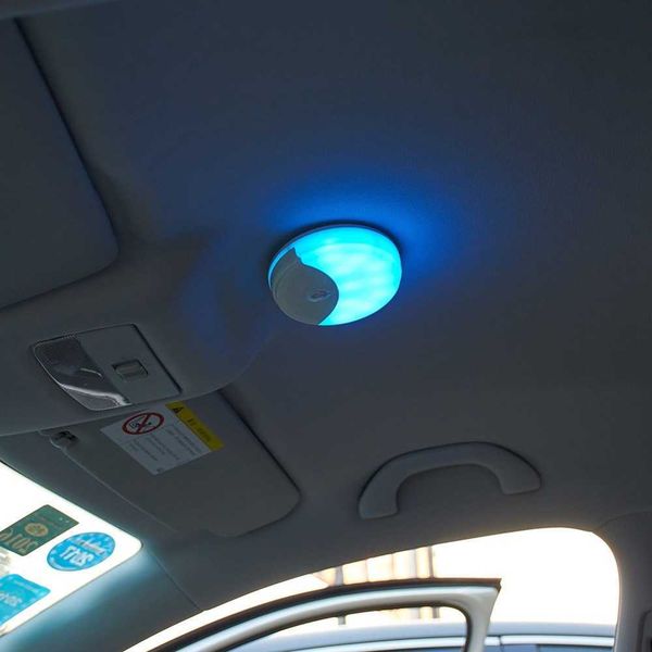 Auto-Dach-Dekor, LED-Licht, wiederaufladbare LED-Nachtlichter, kabellose Baby-Kinderzimmer-Lampe, Touch-Sensor, stufenlos dimmbar, Puck-Lichter