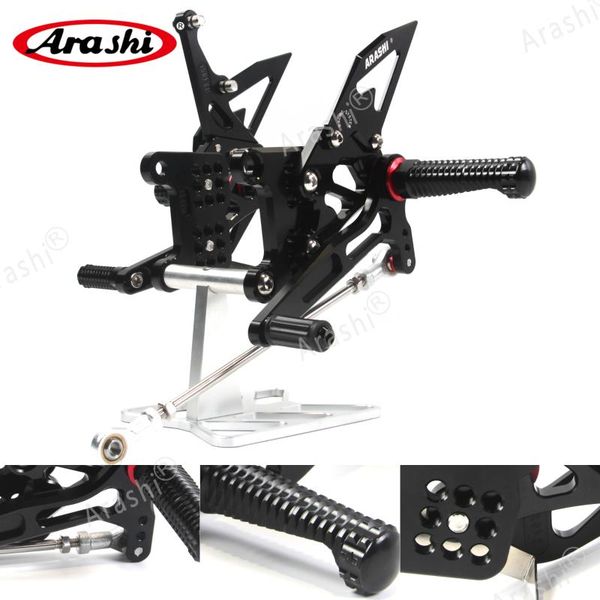 

pedals arashi cnc adjustable rearset for daytona t595 / t509 955i 1997 - 2005 footrests rider foot pegs accessories 1998 1999