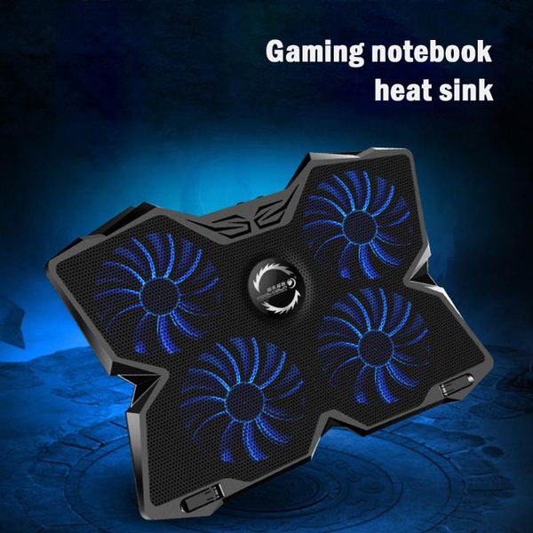 

lapcooler usb cooling pad 4 fans notebook stand led backlight for lap gaming daily use pads