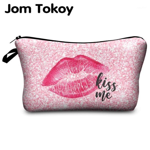 

jomtokoy kiss me printing pattern cosmetic bag travel toiletry storage beauty makeup organizer sale1