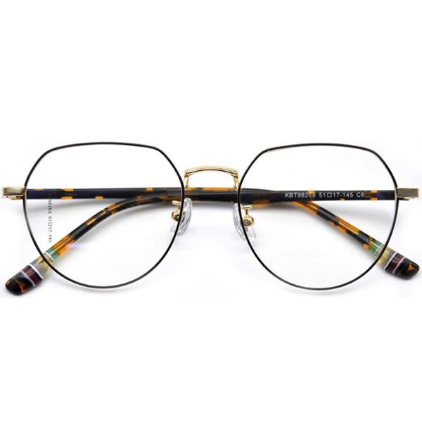 

fashion sunglasses frames 80117 men women optical computer glasses with acetate feet metal frame, Black