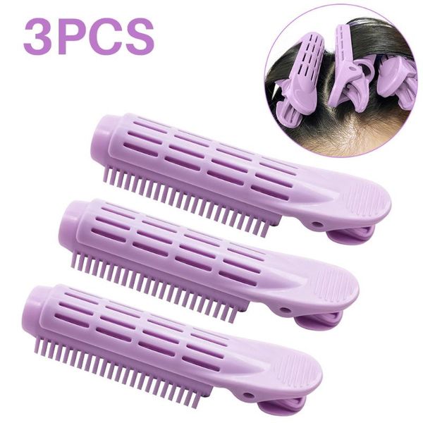 

hair clips 3pcs curler clamps roots perm rods styling rollers fluffy diy tools lightweight easily carrying part