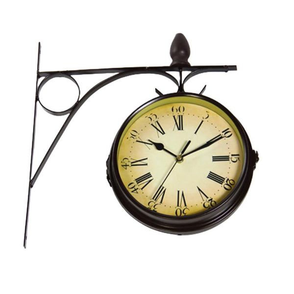 

wall clocks clock interior miscellaneous goods antique nostalgic double sided retro europe scandinavian hanging