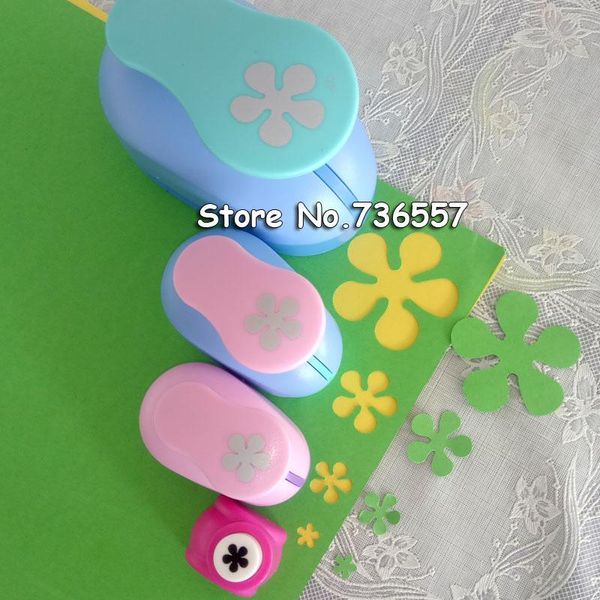 

binders (3/8",5/8",1",2") flowers shaped craft punch scrapbooking school diy bloom paper cutter eva foam petal hole punc