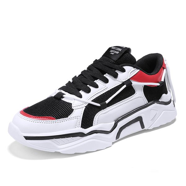 

2021 mens running women shoes trend student outdoor sports sneakers white red blue size 36-44 code 45-206594669, Black