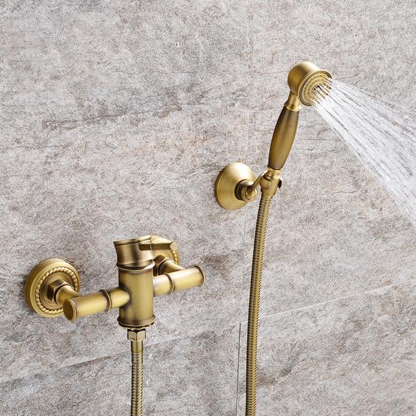 

bathroom shower sets brass antique faucets bath wall mounted hand held kit faucet big round head bathtub mixer tap