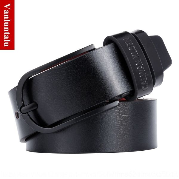 

VEiq casual belts men's black belt casual men's black pin pin, Black;brown