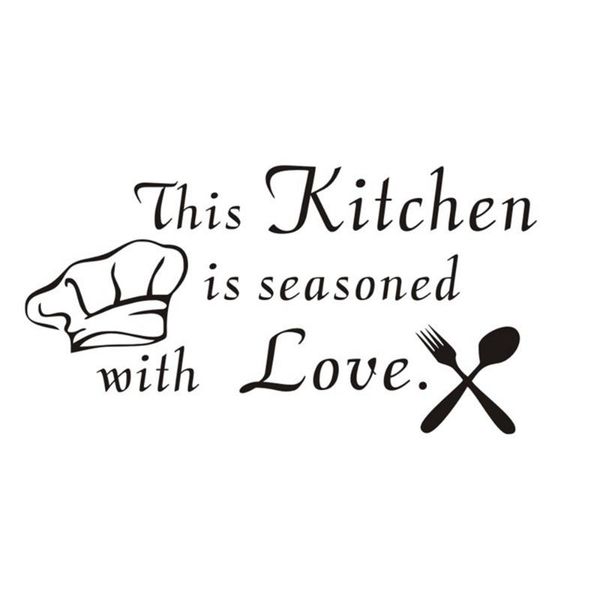 

wall stickers kitchen decals this is seasoned with love decal for