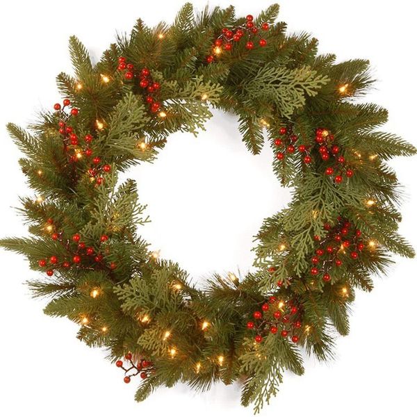 

christmas decorations 2021 year round metal iron wreath ring frame diy wedding xmas party door decor j2y