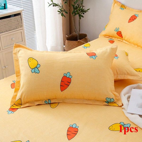 

pillow case bedroom pillowcase cover floral print 1 piece thicker single breathable heart carrot