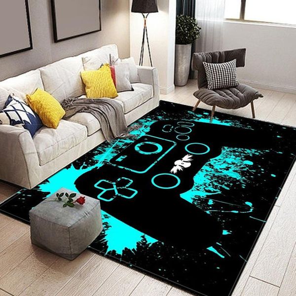 

carpets cartoon kid carpet game controller printed for living room bedroom floor mat 80x160cm alfombras grandes drop