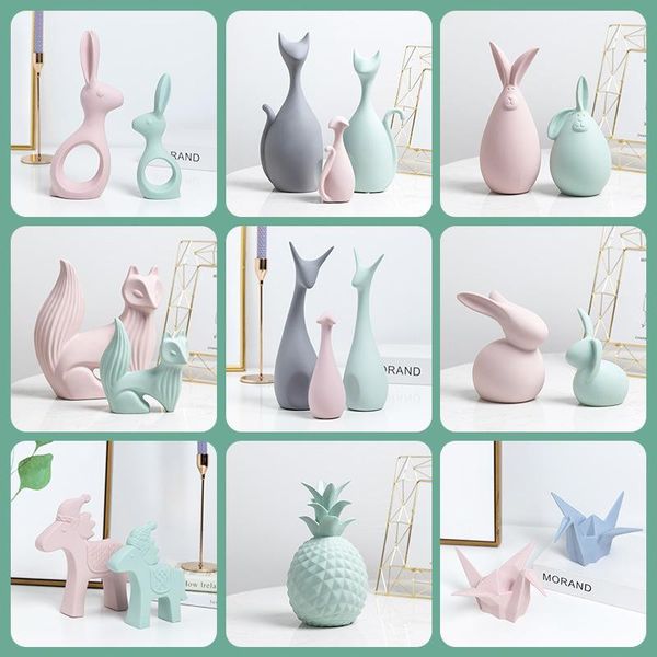 

decorative objects & figurines modern ceramic animal home decoration fengshui swan accessories crafts for indoor living room tv cabinet offi