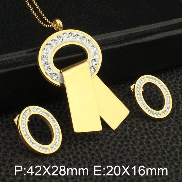 

earrings & necklace gold colors stainless steel jewelry stud sets supernova sales for women sedzcxbc, Silver