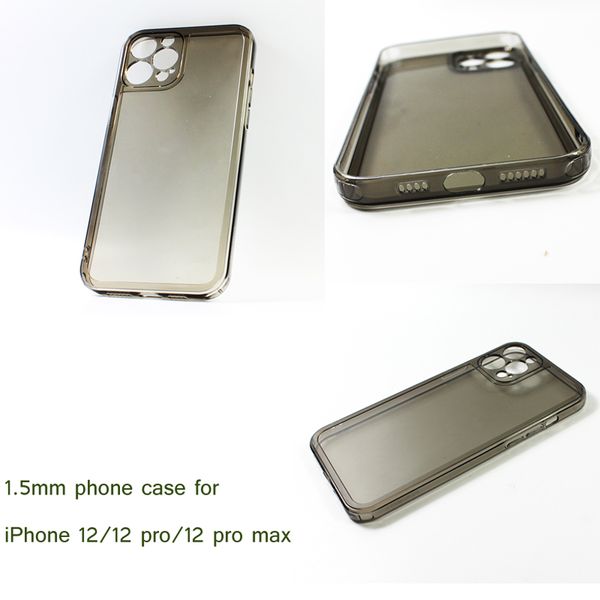 TPU Material 1.5mm Multi-cor Casos de Choque Telefone Qualidade Protetora Durável Usando para iPhone 12 Pro Max 11 Back Shell Capa