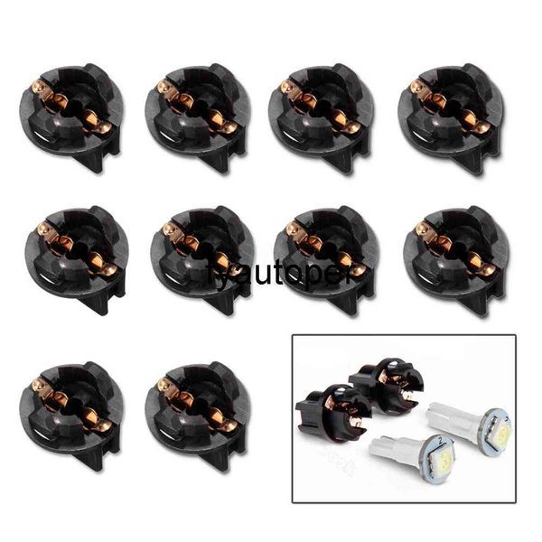 

10pcs car tuning twist lock t10 168 192 194 wedge instrument panel dash light base socket interior parts car accessories