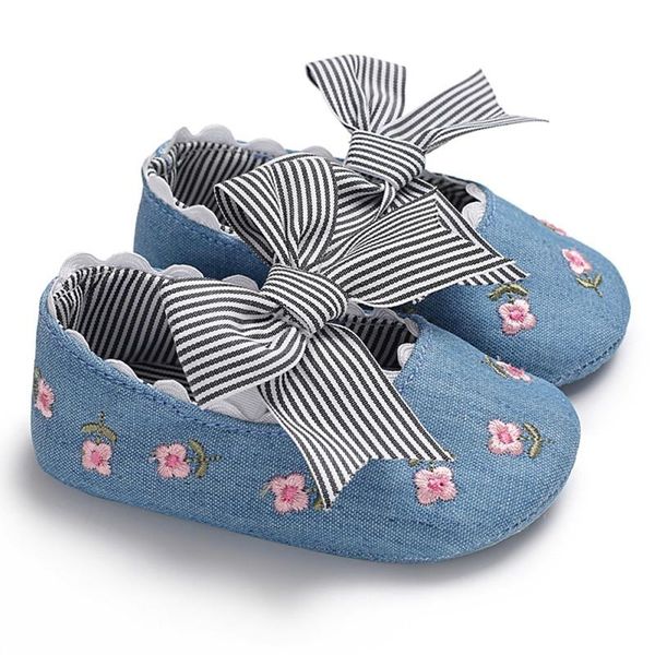 

first walkers bobora baby girls toddler shoes anti-slip soft sole embroidered bow princess balls design prewalkers 0-18m