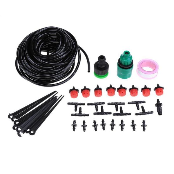 

-5m diy automatic mini drip irrigation system plant watering garden hose kits with adjustable dripper smart controller suit equipments