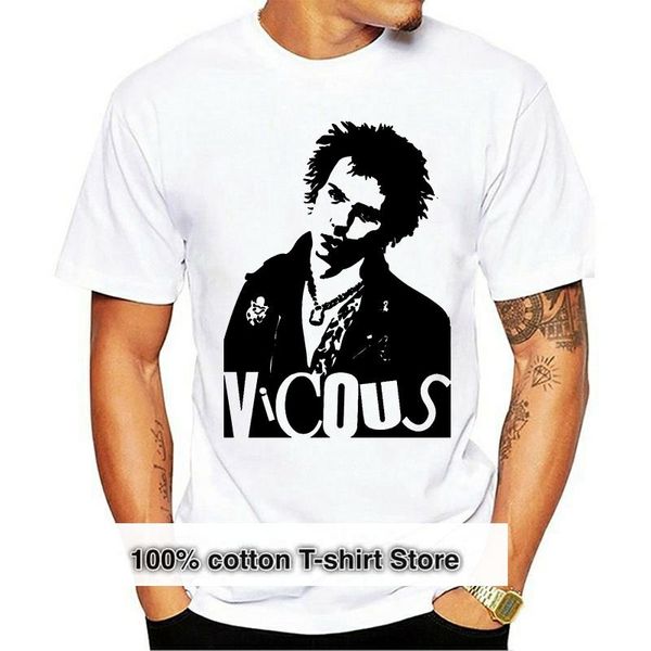 

men's t-shirts 2021 brand clothes summer sid vicious tribute t-shirt 100% premium cotton, White;black