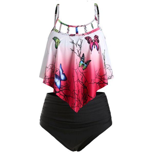 

waist high 2021 lotus leaf swimsuit bikini, White;black
