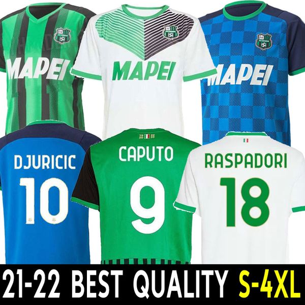 

21 22 sassuolo soccer jerseys berardi boga locatelli 2021 2022 home away maglietta calcio traore football shirts s-2xl, Black;yellow