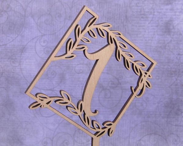 

party decoration wooden table numbers. wedding rustic