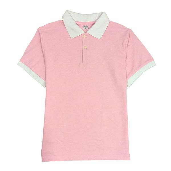 

designer polo short sleeve contrast white cuff casual men's solid color mesh clothing, White;black