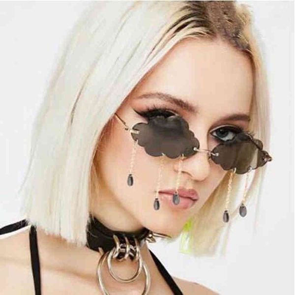 

2021 new fashion random sunglasses women vintage clouds quast steampunk sunglasses female colour punk glasses uv400 glasses wholesale, Silver