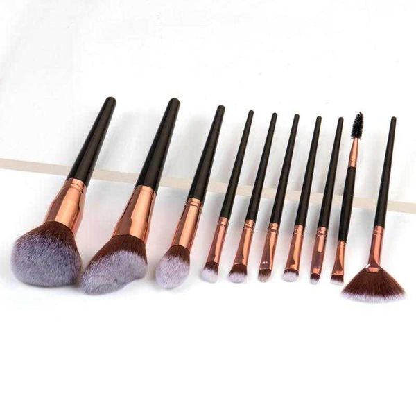

makeup brushes 10-inch portable set face outline loose powder shade eyeliner eyebrow beauty