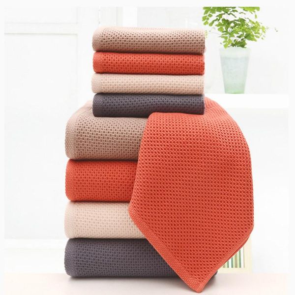 

towel home honeycomb 100% cotton absorbent soft jacquard solid color bath 70*140 boutique