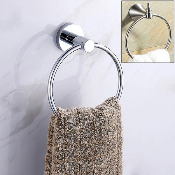 

stainless steel round style wall-mounted towel ring holder hanger bathroom rings
