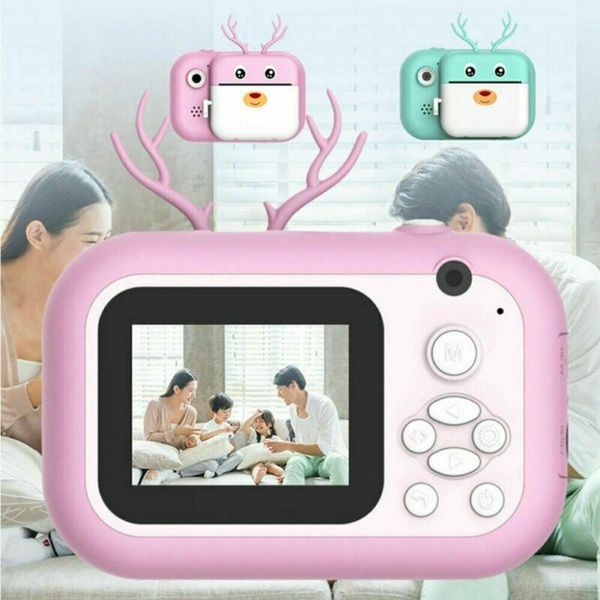 

camcorders cute kids camera instant print for children 1080p hd video po toys with 32gb card thermal paper