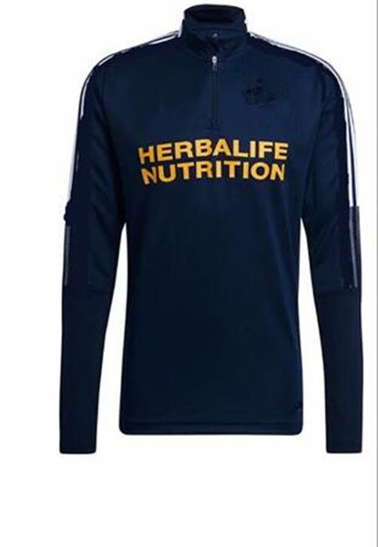 

2122 los angeles galaxy soccer tracksuit chicharito track jacket 20 21 la football jogging training suits sports wears ww, Black