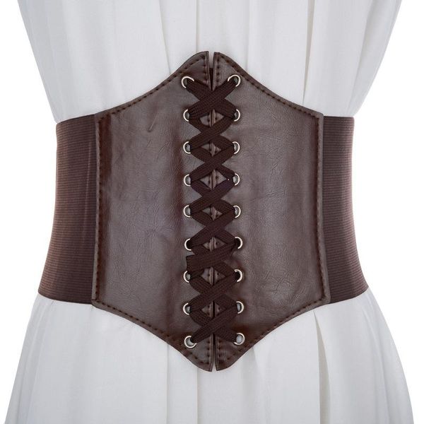

belts corset wide pu leather slimming body for women elastic high waist cinto sobretudo feminin ceinture femme fajas, Black;brown