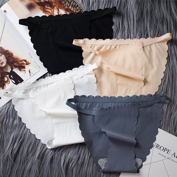 

women's panties women ruffles underwear invisible seamless t g-string female thongs intimates lingerie ladies briefs, Black;pink