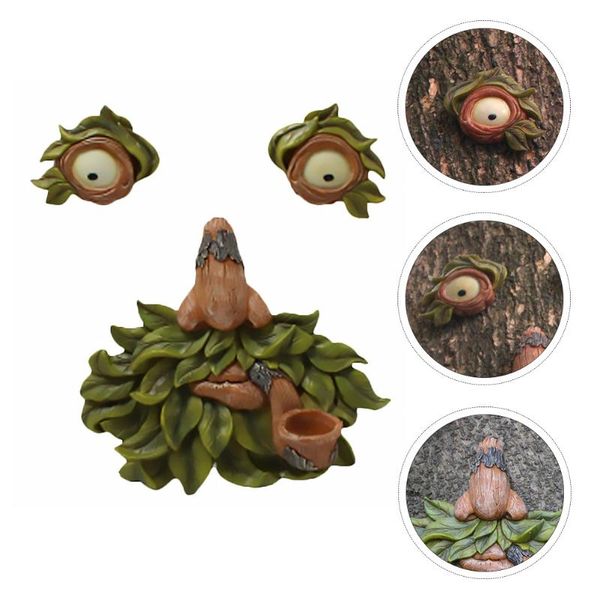 

decorations 1 pc party prop decorative garden decoration resin tree statue (coffee)