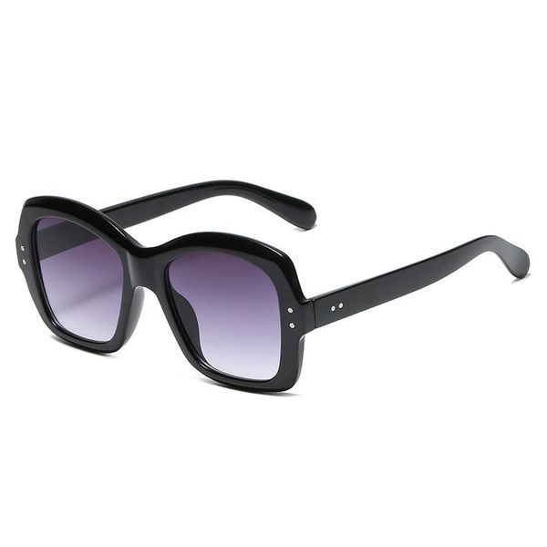 

sunglasses 2021 brand womens sun glasses transparent oversized retro oval for men aesthetic black ultraviolet-proof, White;black