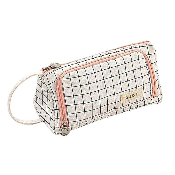 

super big pencil case canvas large capacity pencilcase school pen supplies bag pencils pouch stationery storage bags