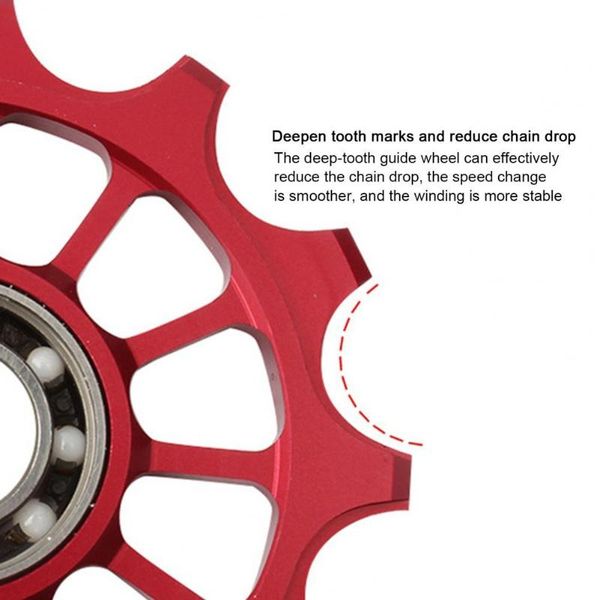 

bike derailleurs ultra-light practical absorb rear derailleur pulley accessory rust resistant for cycle