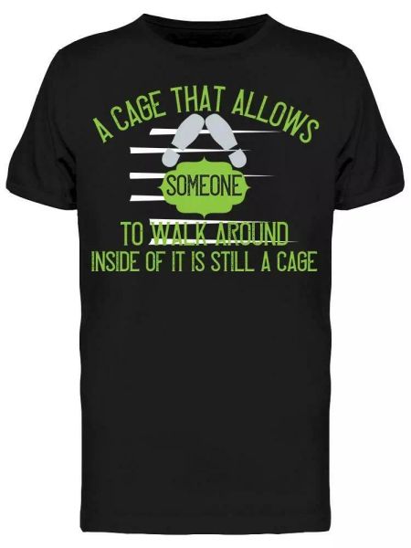 

Cage Quote Tee Men's -Image by Shutterstock, White;black