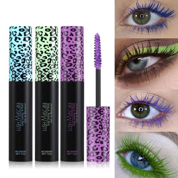 TEAYASON Color Mascara Natural Slender Curly Waterproof Anti-Sweat Mascara Eye Makeup Trucco a lunga durata Vendi bene