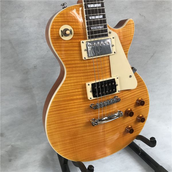 

factory custom shop 100% new flame maple standard electric guitar