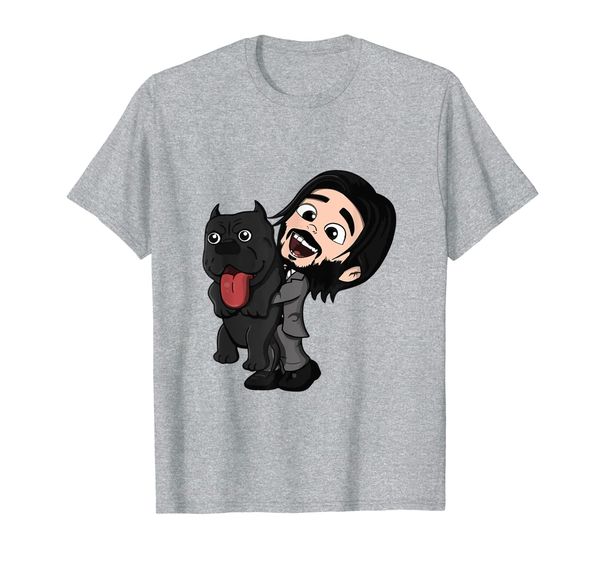 

baba yaga john gift for film and dog movie fans t-shirt, White;black