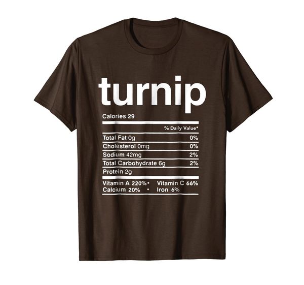 

Turnip Nutrition Facts Thanksgiving T-Shirt, Mainly pictures