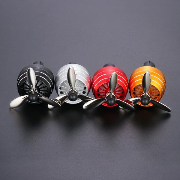 

car air freshener led light force propeller shape perfume vent clip decor vehicle fan auto interior accessories