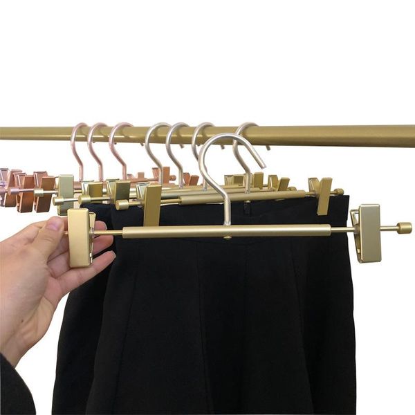 

hangers & racks aluminium alloy trouser hanger movable clip multifunction portable no rust fade anti slip for towels baby cloth lbs